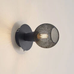 Lindby Zerda Spot, Gitterschirm, Einflammig -Beleuchtungs Geschäft 9627749 5