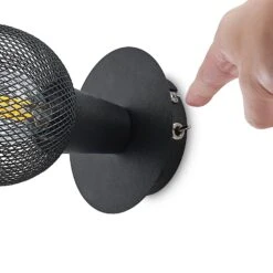 Lindby Zerda Spot, Gitterschirm, Einflammig -Beleuchtungs Geschäft 9627749 7