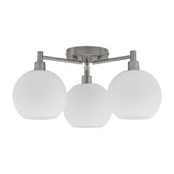 Lindby Jemissa Glas-Deckenlampe, 3-flammig, Opal -Beleuchtungs Geschäft 9628193 5