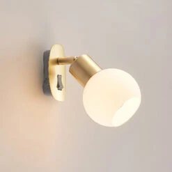 Lindby Lioma Steckdosenleuchte, Neigbar, Messing -Beleuchtungs Geschäft 9628267 3