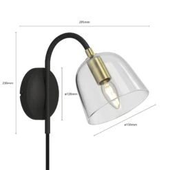 Lucande Anjita Wandleuchte, Glasschirm -Beleuchtungs Geschäft 9639231 3