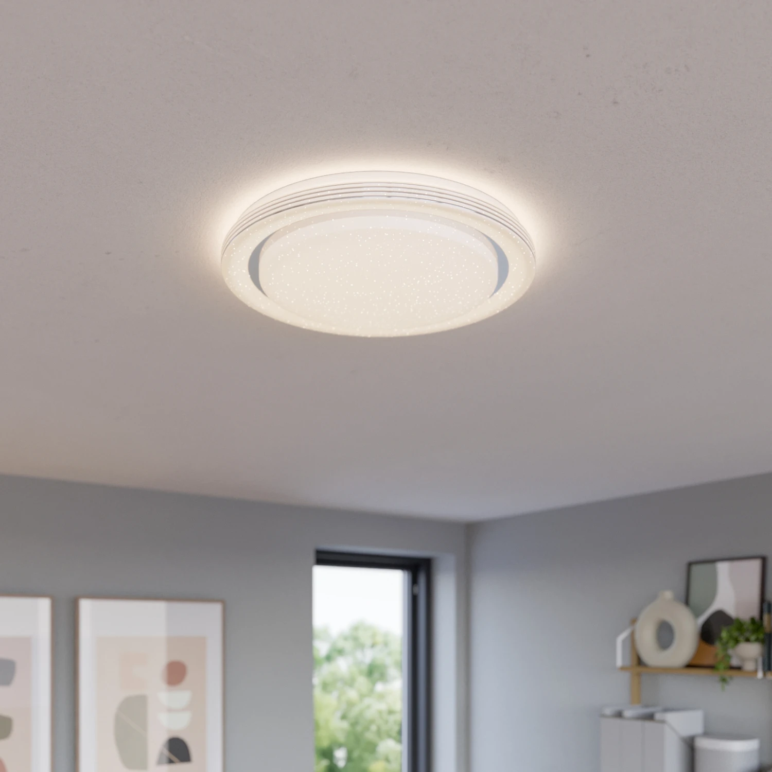 Lindby Mizuni LED-Deckenleuchte, RGBW Smart 48 Cm 4 Lindby Mizuni LED-Deckenleuchte, RGBW Smart 48 Cm – Bild 2
