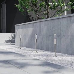 Prios Edinai LED-Außenstrahler, Erdspieß, 3er-Set -Beleuchtungs Geschäft 9934109 2