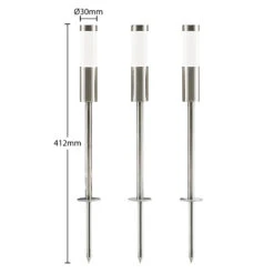 Prios Edinai LED-Außenstrahler, Erdspieß, 3er-Set -Beleuchtungs Geschäft 9934109 4