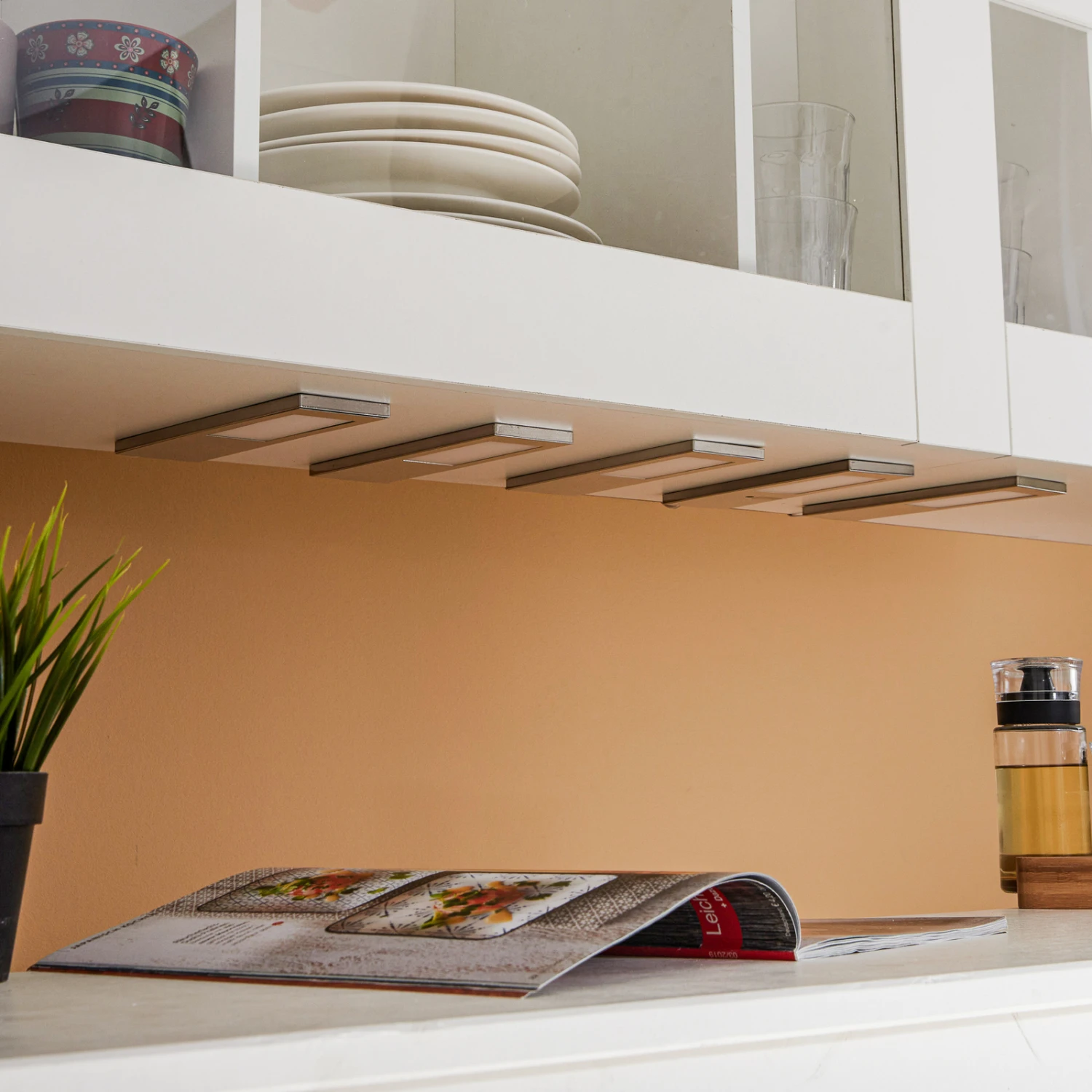 Prios Rikela LED-Unterbauleuchte Edelstahl 5 Stück 4 Prios Rikela LED-Unterbauleuchte Edelstahl 5 Stück – Bild 2