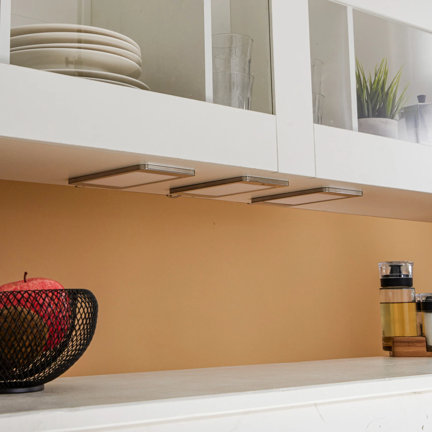 Prios Jelana LED-Unterbauleuchte Edelstahl 3 Stück 4 Prios Jelana LED-Unterbauleuchte Edelstahl 3 Stück – Bild 2