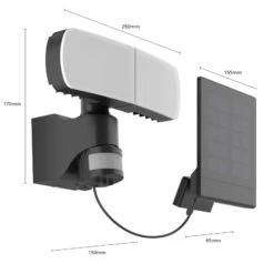 Arcchio Lissano LED-Solar-Wandstrahler Mit Sensor -Beleuchtungs Geschäft 9936010 5