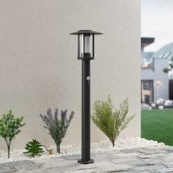 LED-Wegeleuchte Gregory, Dunkelgrau, Mit Sensor -Beleuchtungs Geschäft 9945313 1