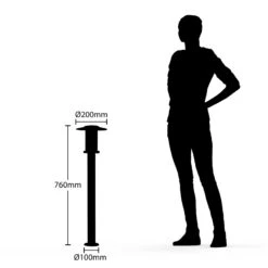 LED-Wegeleuchte Gregory, Dunkelgrau, Mit Sensor -Beleuchtungs Geschäft 9945313 3