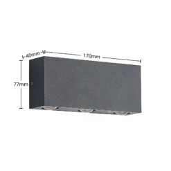 ELC Sarabi LED-Außenwandlampe -Beleuchtungs Geschäft 9950938 6