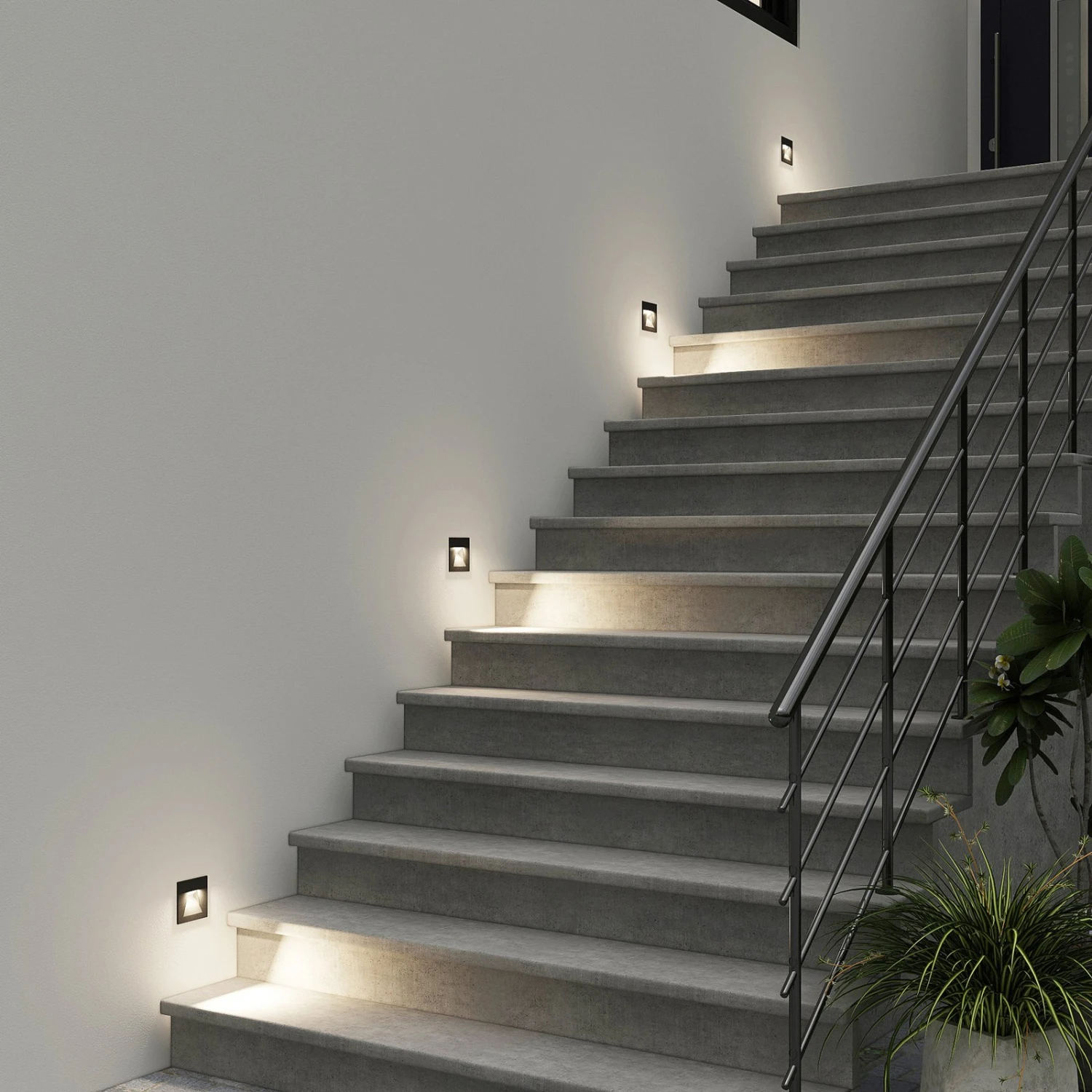 Arcchio Lasca Wandeinbauleuchte, Schwarz, G9, IP65 4 Arcchio Lasca Wandeinbauleuchte, Schwarz, G9, IP65 – Bild 2