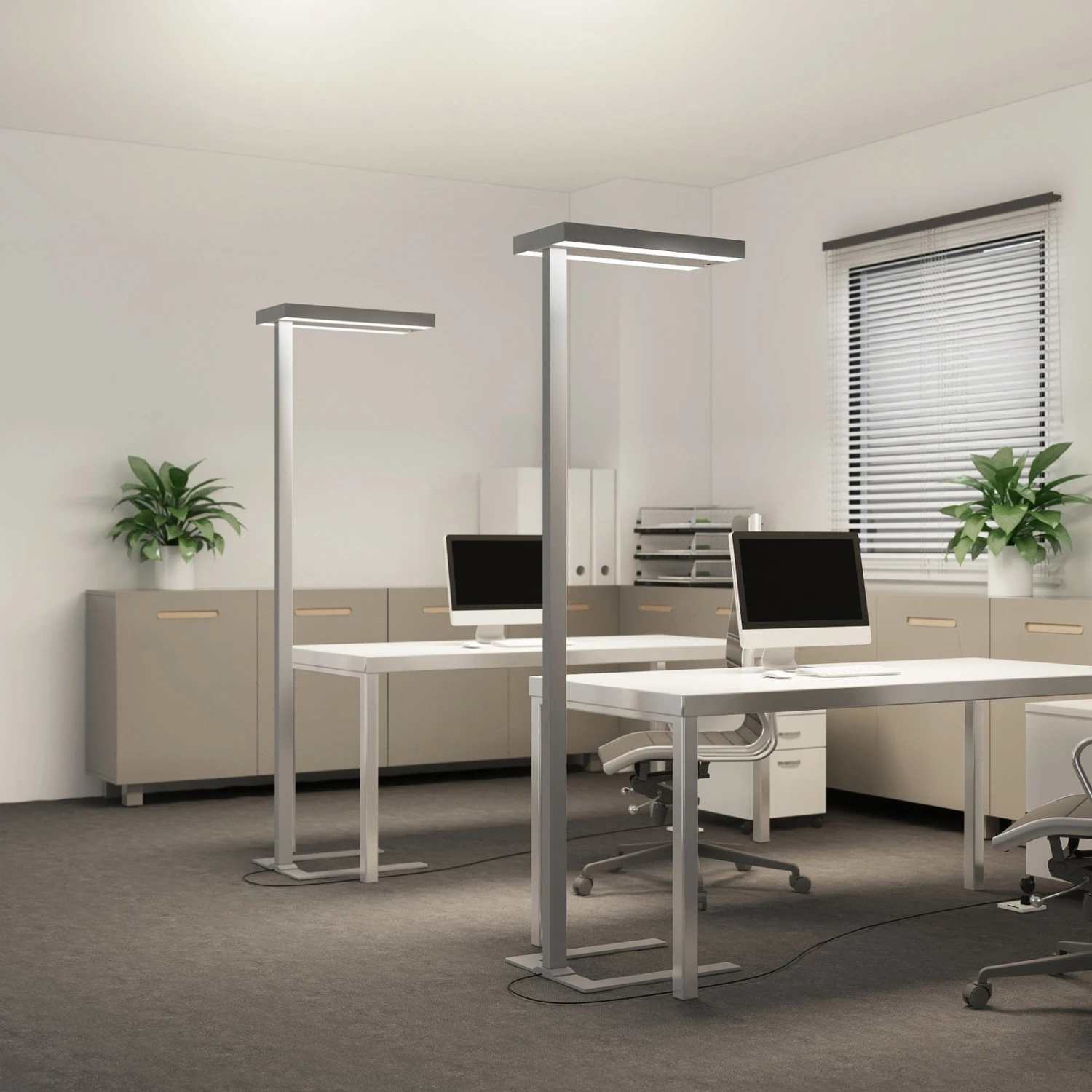 Logan Ultra LED-Stehleuchte Sensor CCT Dimm Silber 5 Logan Ultra LED-Stehleuchte Sensor CCT Dimm Silber – Bild 3