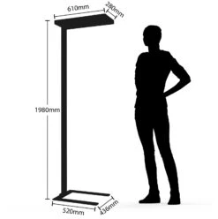Logan Ultra LED-Stehleuchte Sensor CCT Dimm Silber 17 Logan Ultra LED-Stehleuchte Sensor CCT Dimm Silber -Beleuchtungs Geschäft 9968060 6